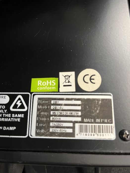 Reflektor, ruchoma głowa, ruchoma głowica GENI ELEKTR. OBY 5.