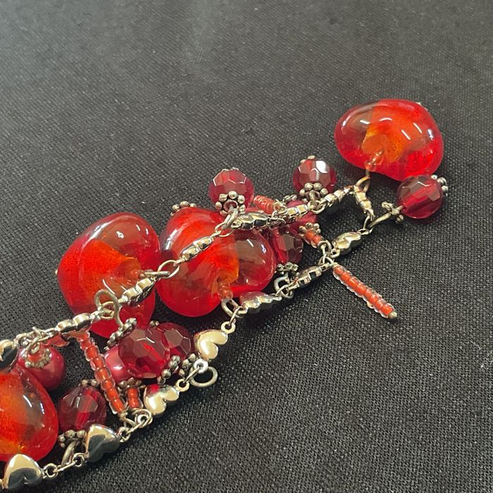 Colar tema corações 56 cm