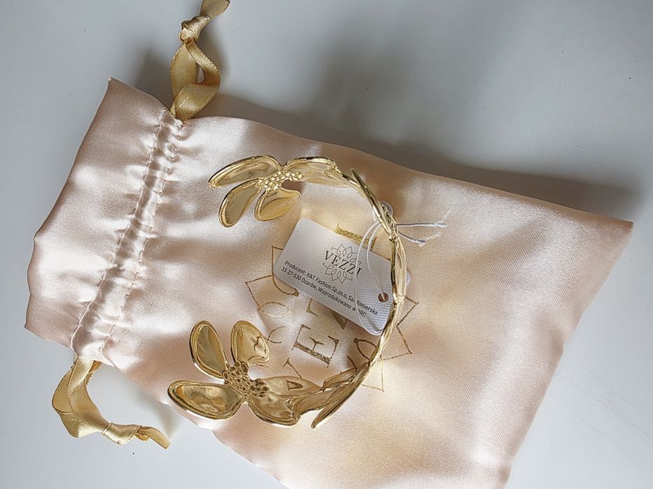 Bransoletka Vezzi stał pozłacana nowa z metką