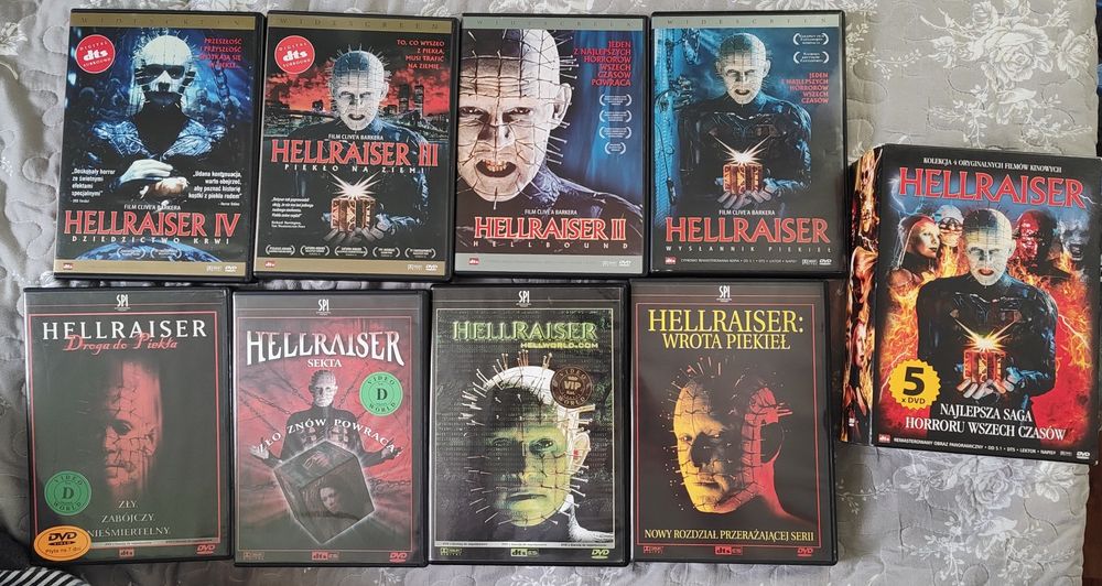 Hellraiser kolekcja filmów na DVD