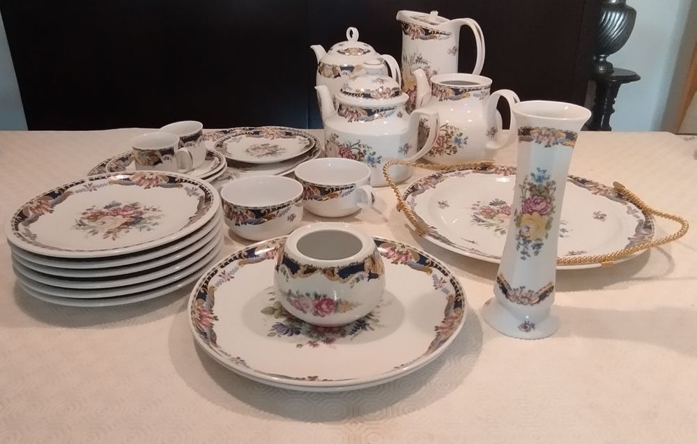Serviço de Mesa Porcelana Italiana Vizavi 23 Peças