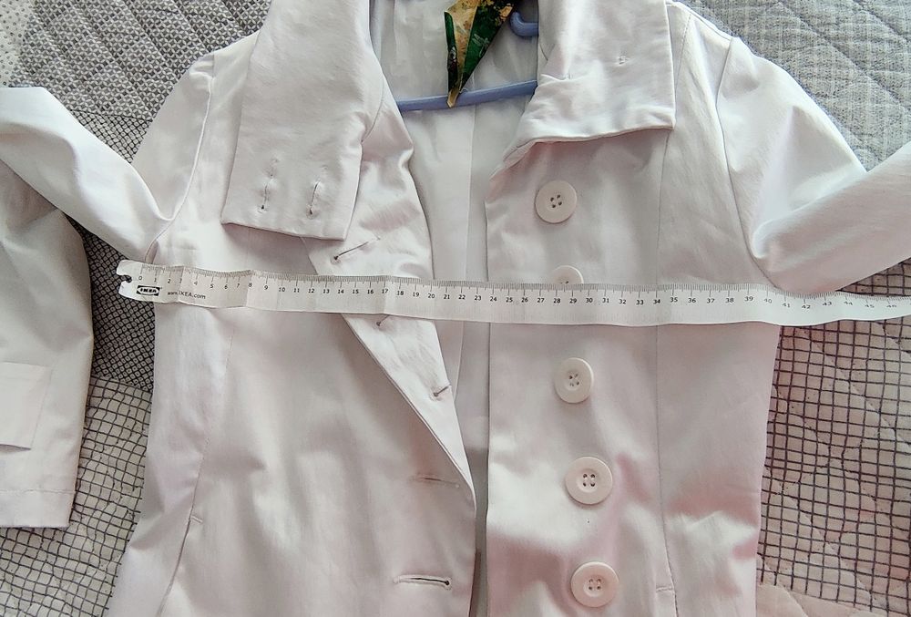 Cascão, Gabardina branca, Desigual, 34