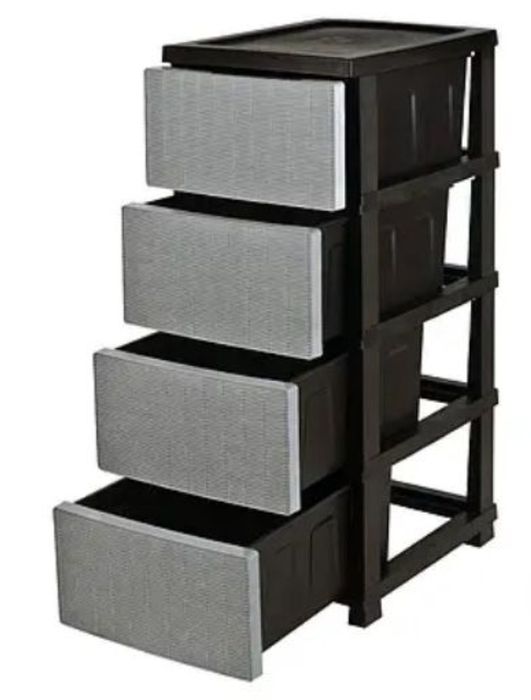 Пластмассовый органайзер, шкaфчик на 4 яруса для школьных принадлежнос