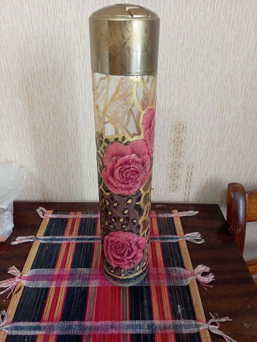 Бутылка декупаж ручная работа