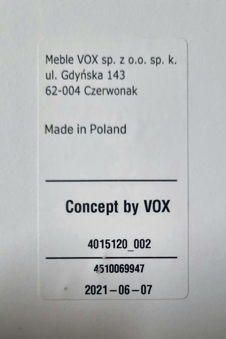 Półka młodzieżowe marki Vox