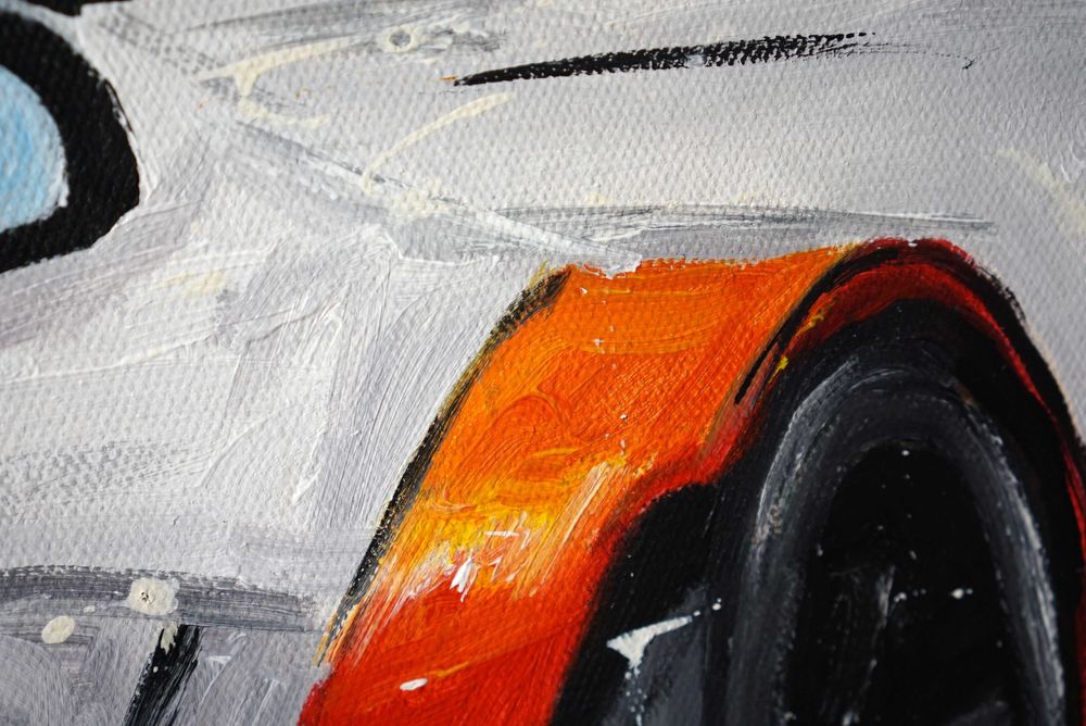 Duży obraz akrylowy oryginalny pojedynczy samochód BMW M  sportowy