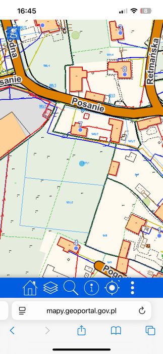 Działka budowlana 16,5 ara  Posanie, media, MPZP, asfalt  Stalowa Wola