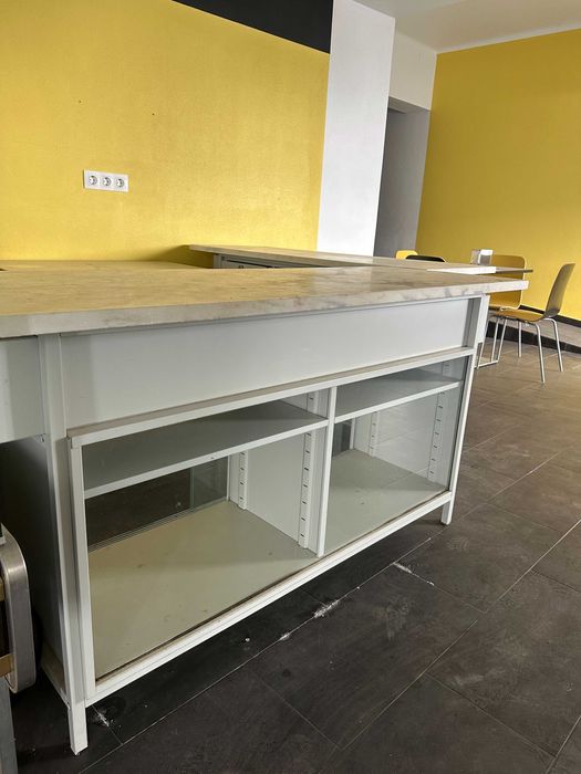 Vitrine de Loja com Tampo em Mármore - 160x60x85cm