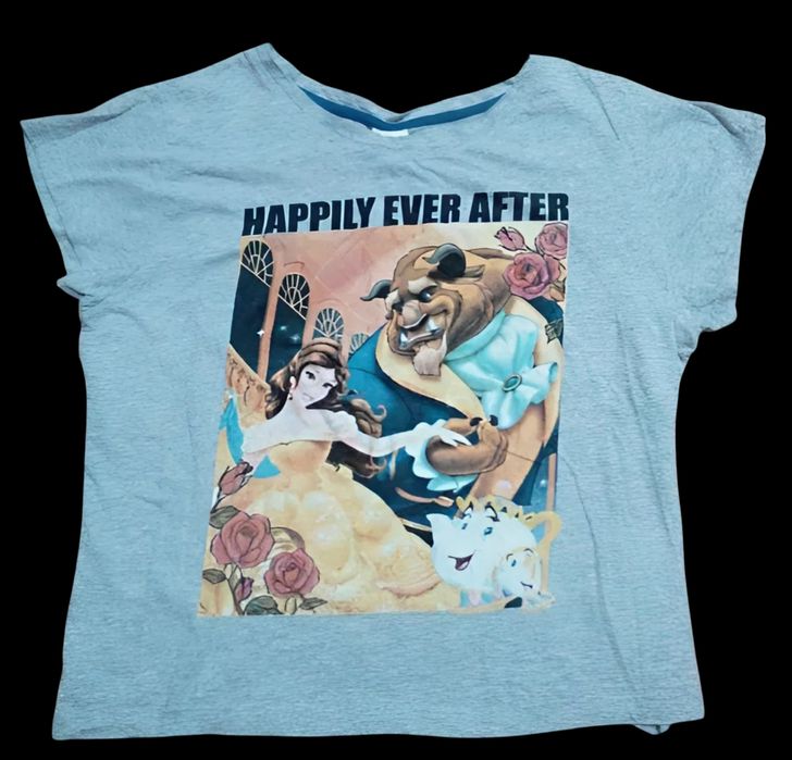 Красавица и чудовище женская футболка