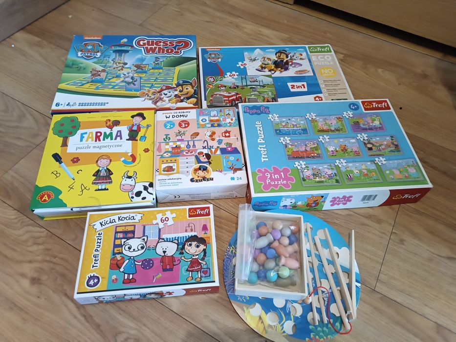 Gry, puzzle 3-4 lata odbiór osobisty