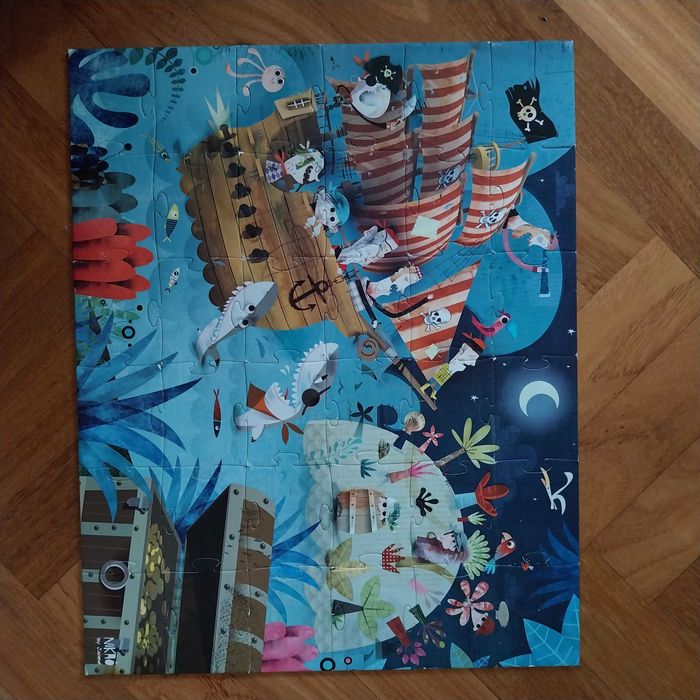 Puzzle Janod 36 peças, com malinha