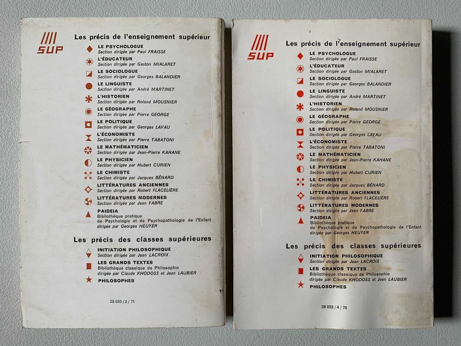 Mathématiques des Sciences Humainess, de Marc Barbut - volumes 1 e 2