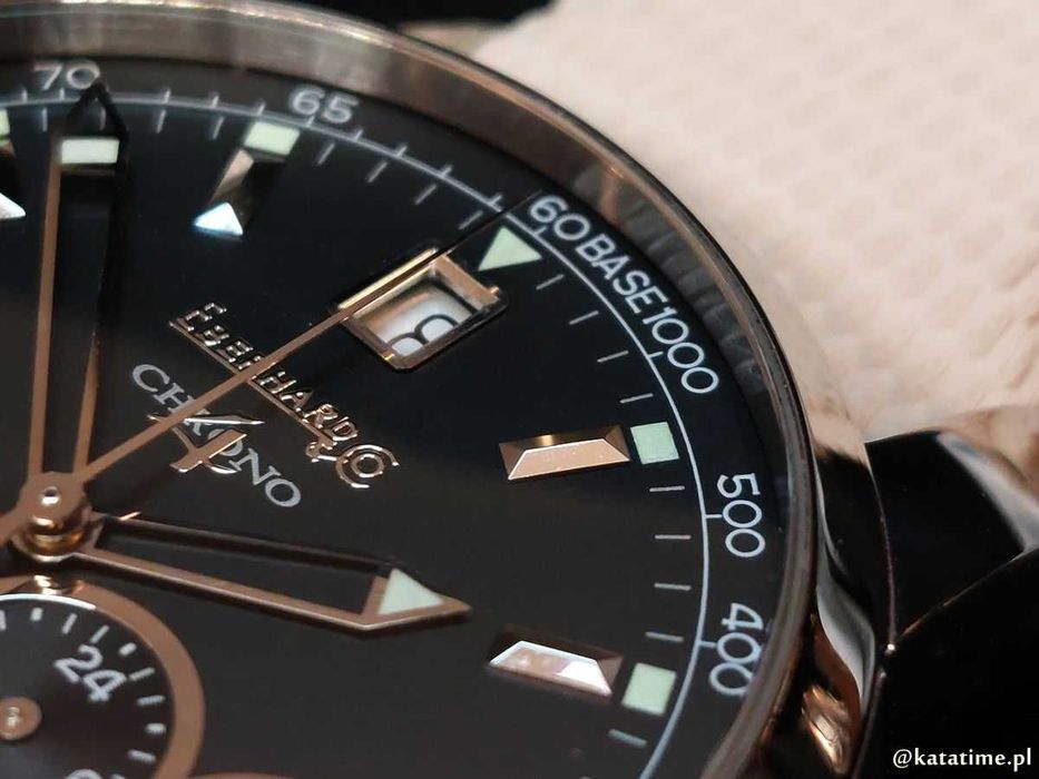 Zegarek męski Eberhard & Co.Chronograph ref. 31041 automatyczny data 40mm zegarek męski