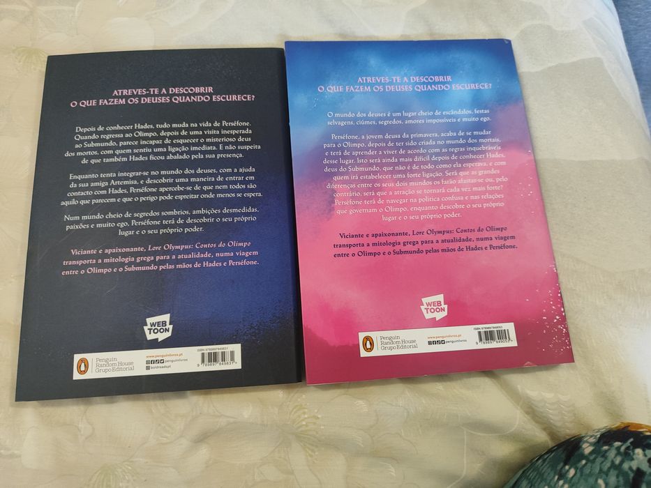 Livros da Saga Lore Olympus