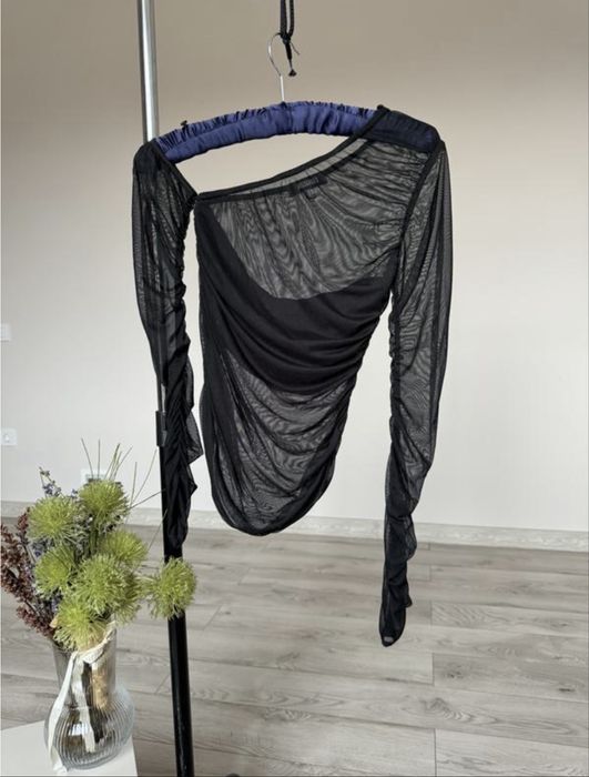 Прозрачная кофта,топ, сетка с открытым плечом, размер S