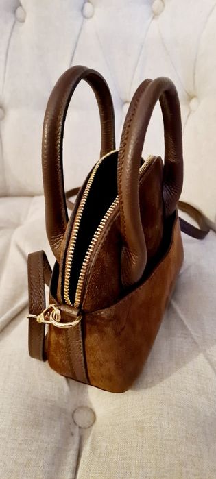 Piano Fashion torebka zamsz na ramię,do ręki