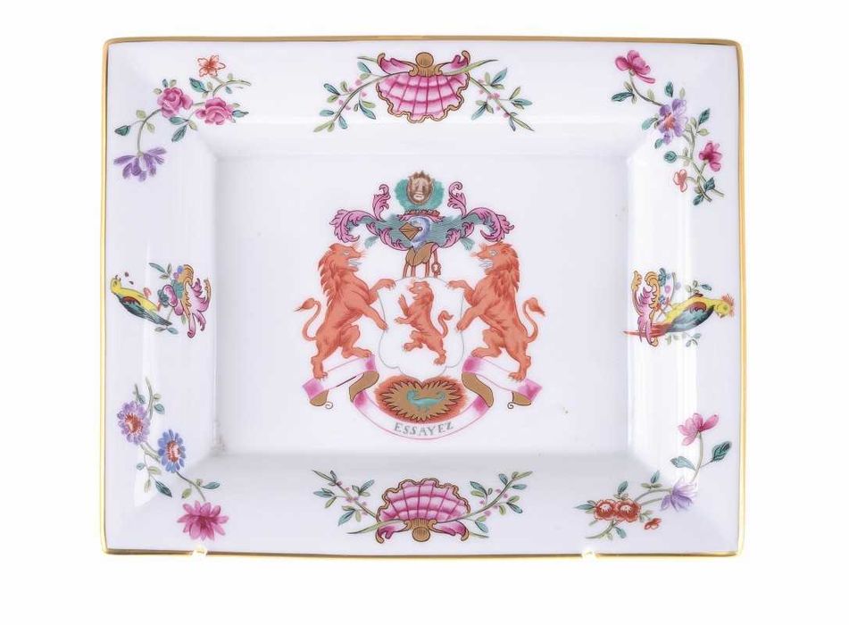 Bandeja retangular da Vista Alegre Mottahedeh