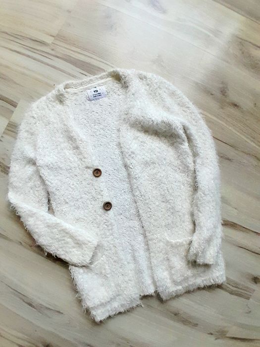 Кофта кардиган з пухнастої шерсті,146-152см