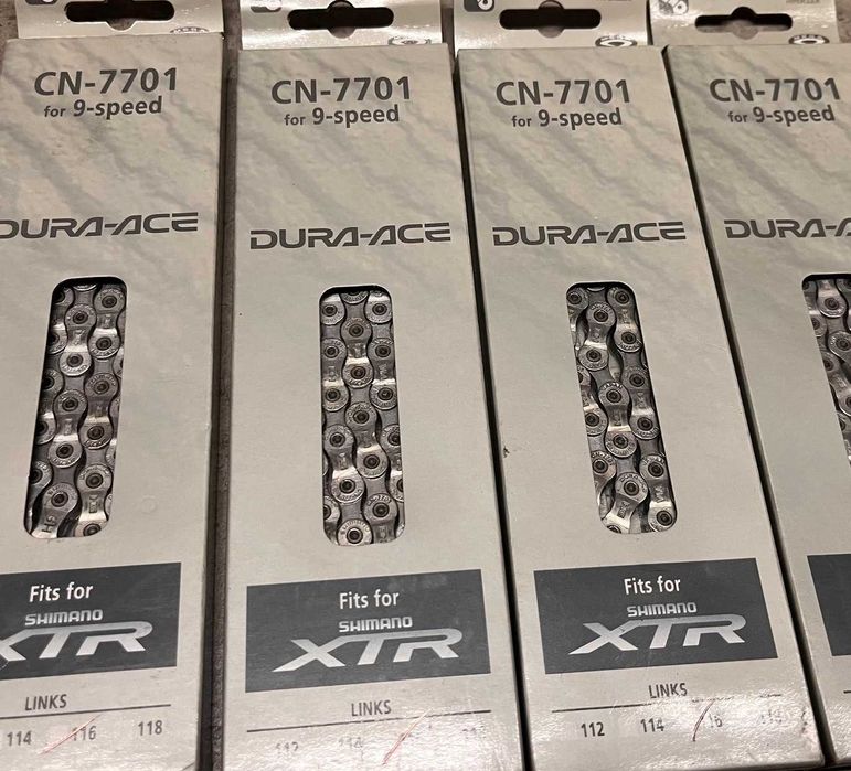 Łańcuch Rowerowy Shimano CN-7701 XTR DURA ACE 9 rzę 9s xtr naped retro