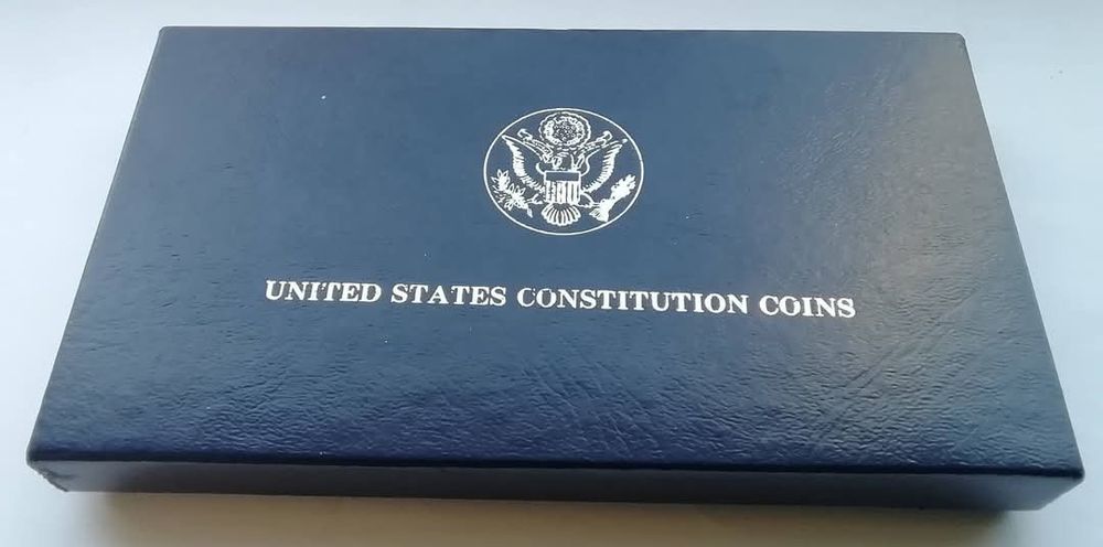 США 1 долар 1987р. СРІБЛО. ПРУФ. 200 років Конституції.