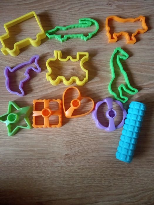 Zestaw koniki, fryzjer, zoo do ciastoliny