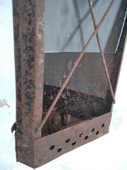 Фонарь свечной железнодорожный старинный СССР. Ліхтар свічний залізнич