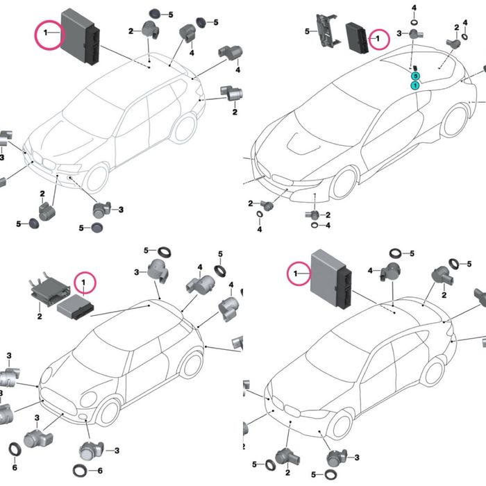 PMA/PDC модуль парктроніків BMW/MINI F15/25/26/48/39 F55/56 i3/i8 блок