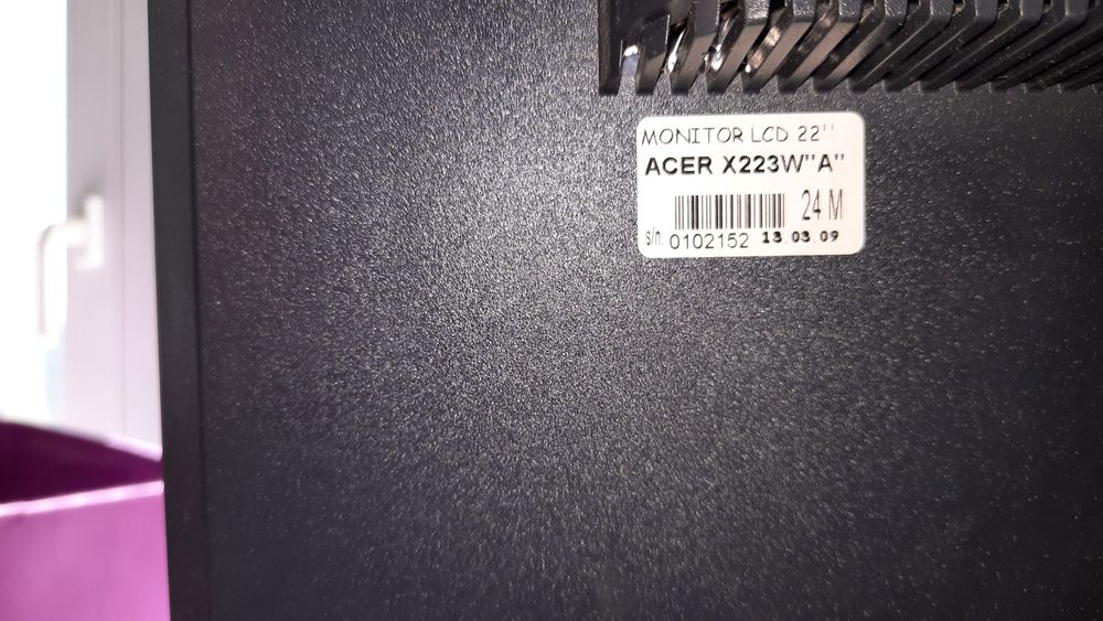 Monitor komputerowy  Acer 22cali