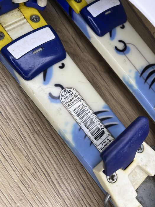 Narty dziecięce 90 cm z wiązaniami