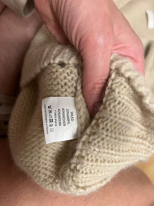 Sweterek wełna i moher (80%) 38-40 rozmiar firma Sempre