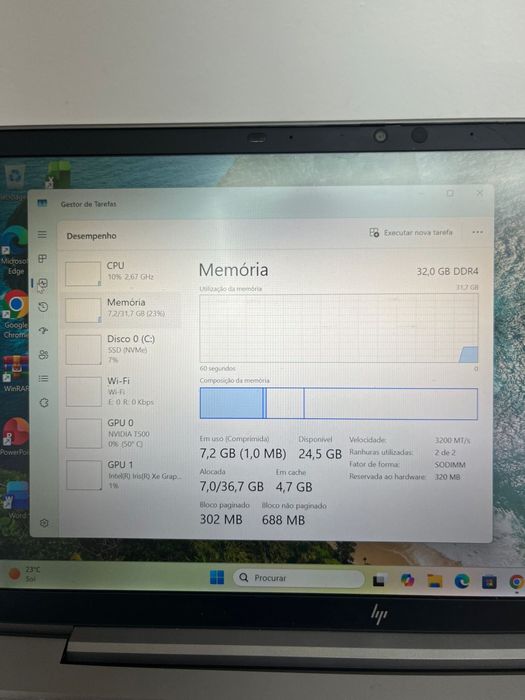 Pc Portatil HP Zbock 14 G8 I7/32GbDDR4/QuadroT500