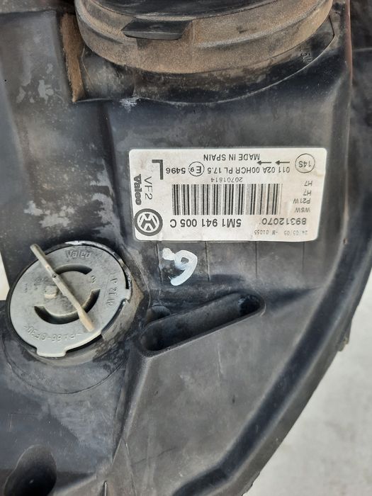 Фара ліва WV Гольф5 Плюс 2005-2011.