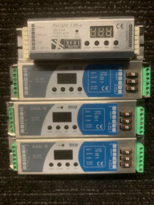 Sterowniki LED DMX – komplet 4 szt.