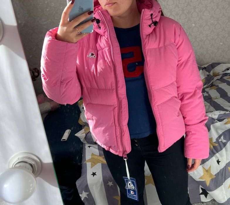 Новая зимняя куртка Champion M Pink