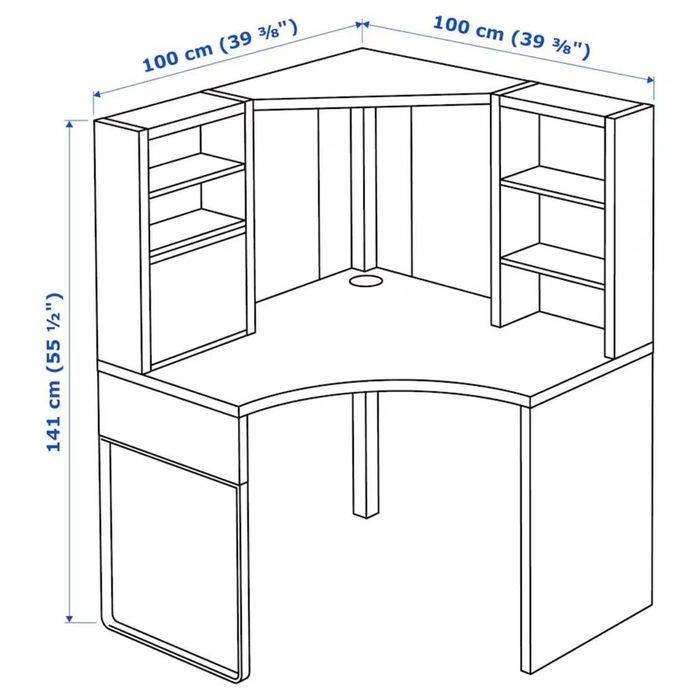 Secretária de canto "MICKE" Ikea