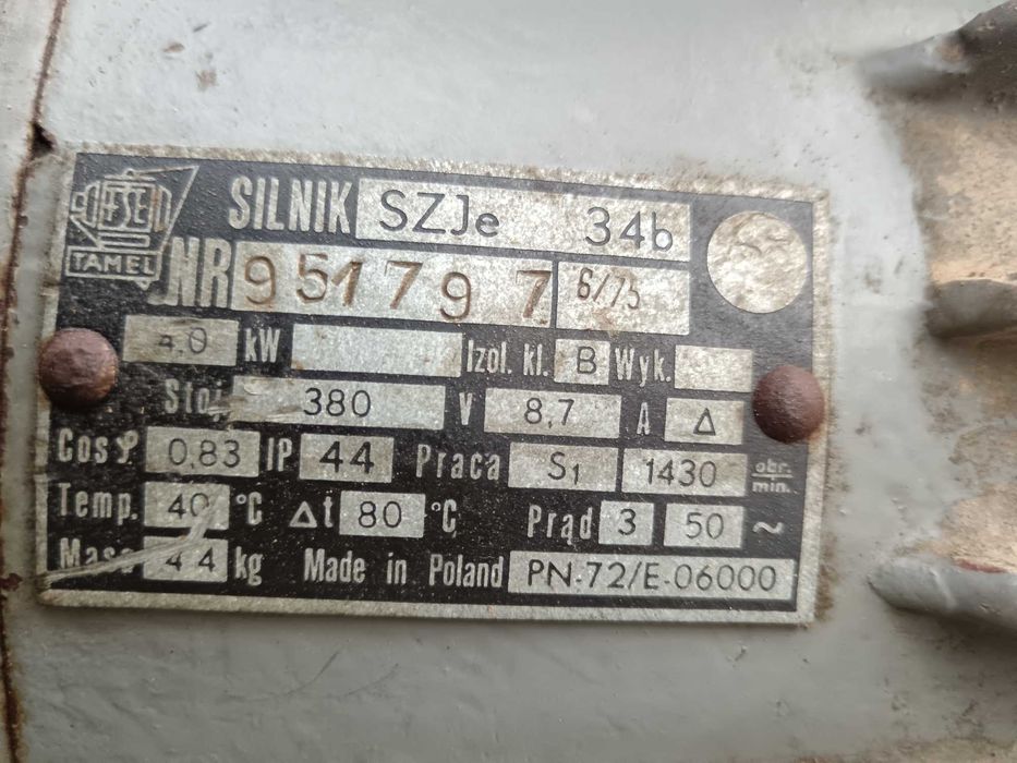 Silnik elektryczny 3-fazowy 4kw 1400obr/min