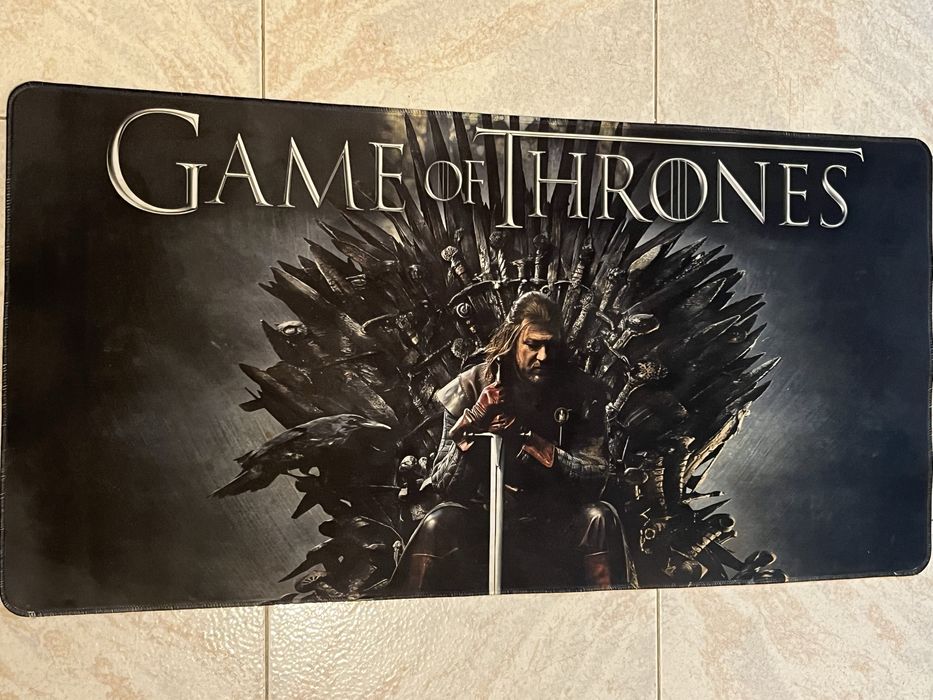 Tapete de rato copo Guerra dos Tronos Ned Stark secretaria decoracao