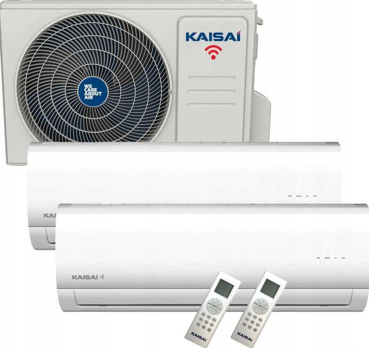 KAISAI Multi Split 2,5 + 3,5 kW Komfort w dwóch pomieszczeniach | Montaż Wysyłka Cała Polska