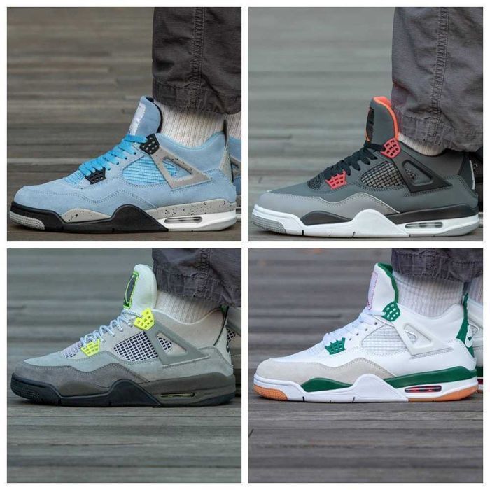 Унисекс кожаные кроссовки Nike Air Jordan 4 Retro найк аір джордан 4