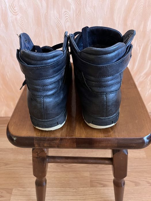 Мужские кожаные зимние ботинки