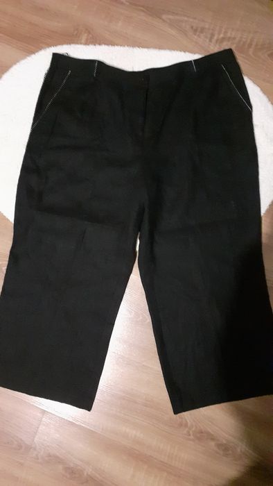 Spodnie damskie 100 %len, nowe, pas 98 cm