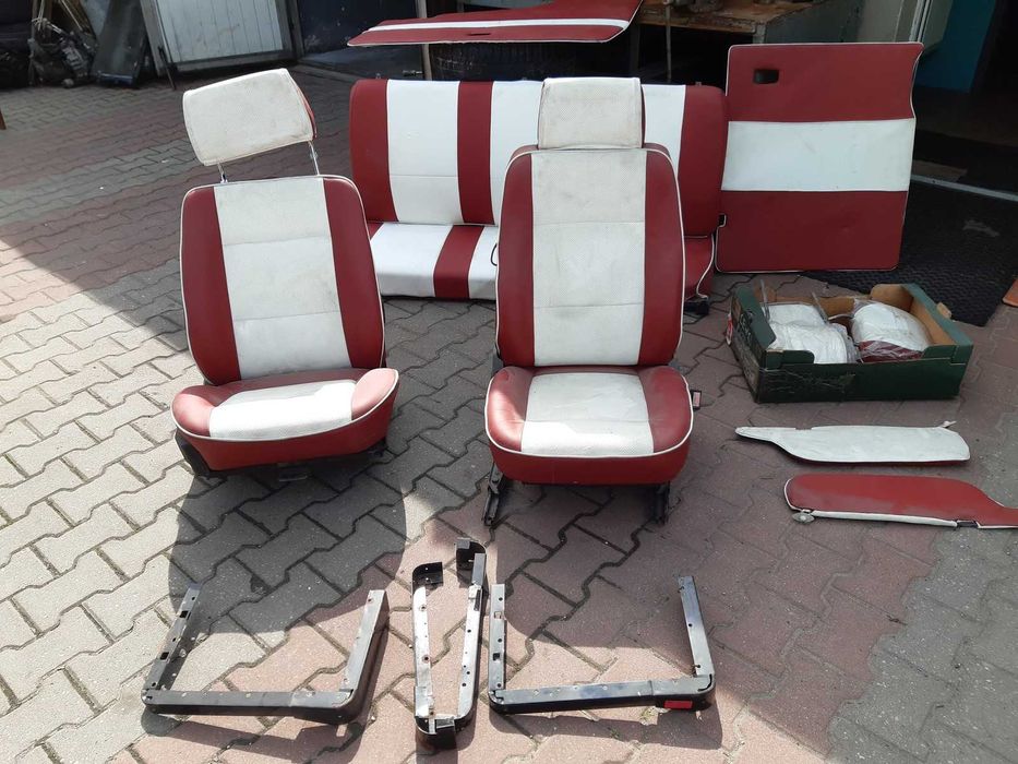 Fotele przód przednie kanapa tylna tył Vw Transporter T3 tapicerka