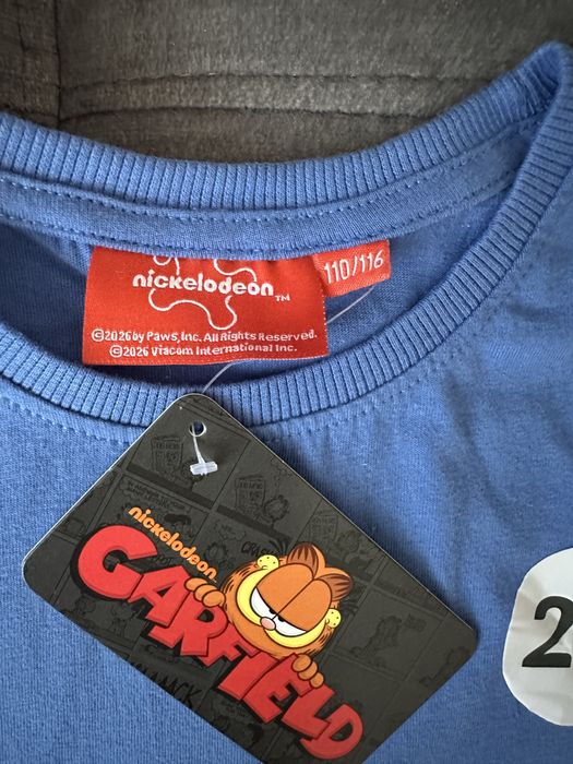 Nowa bawełniana piżama dla chłopca garfield