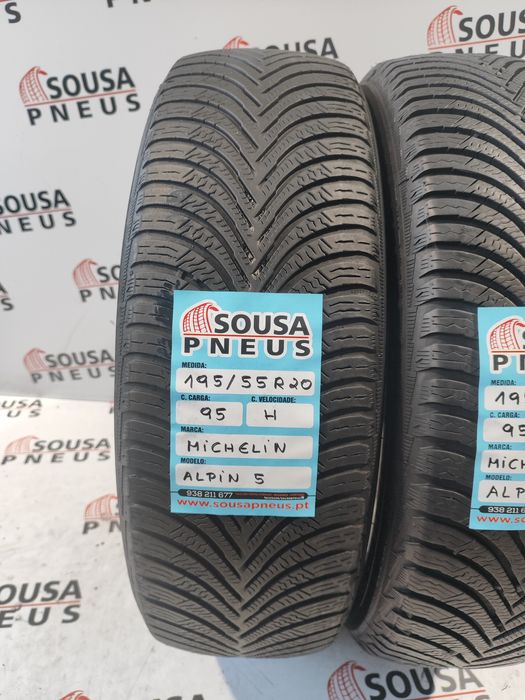 2 pneus semi novos 195-55R20 Michelin - Oferta da entrega em sua casa