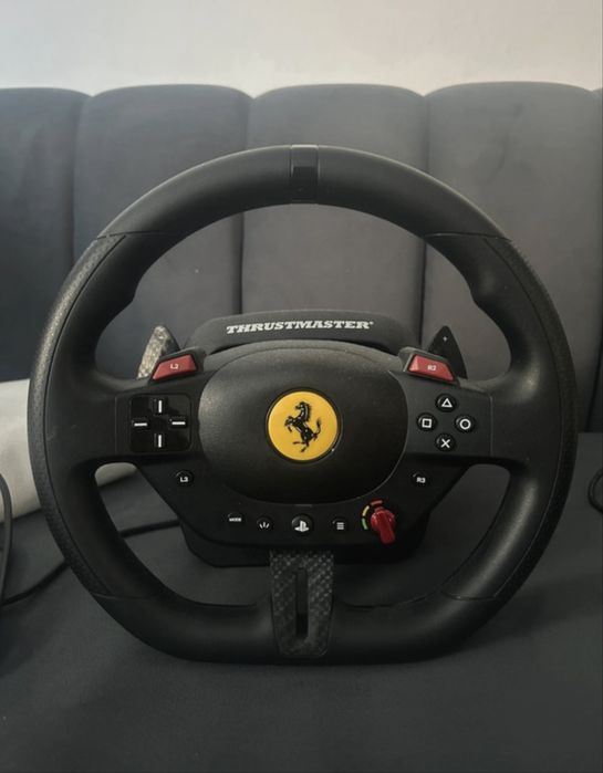 Volante e pedais T98 Ferrari Ps5