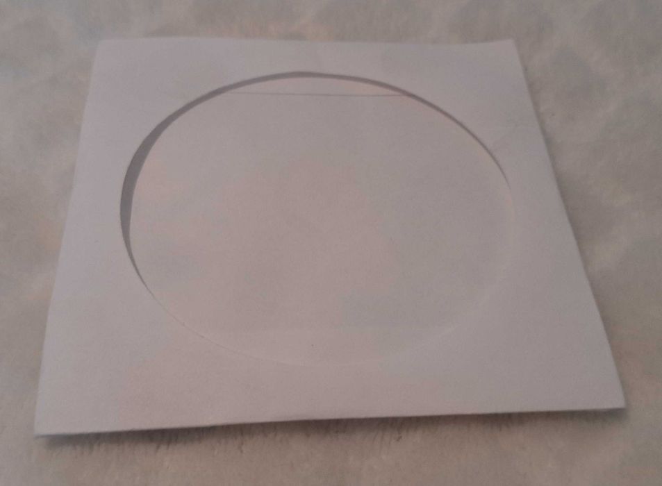Koperta papierowa z okienkiem na mini CD, DVD, 8,5x8,5cm