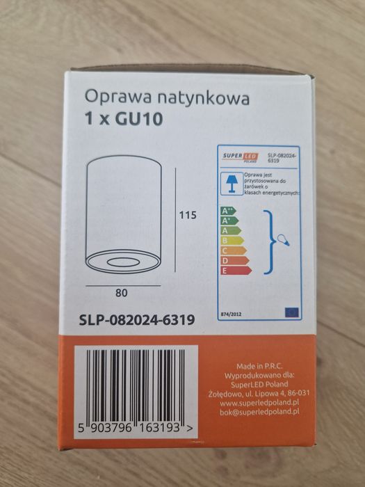 Oprawa natynkowa tuba 11,5 cm SuperLed Poland