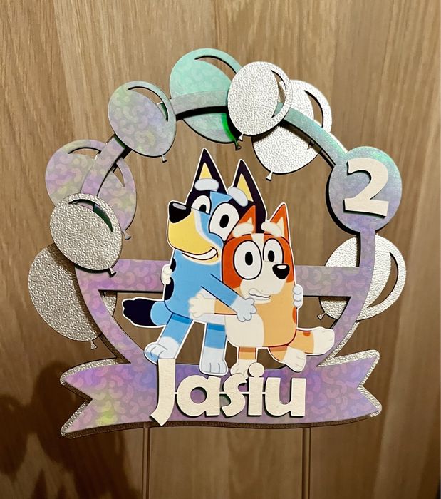 Topper Bluey ozdoba na tort