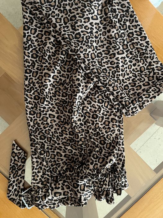 Calças padrão leopardo