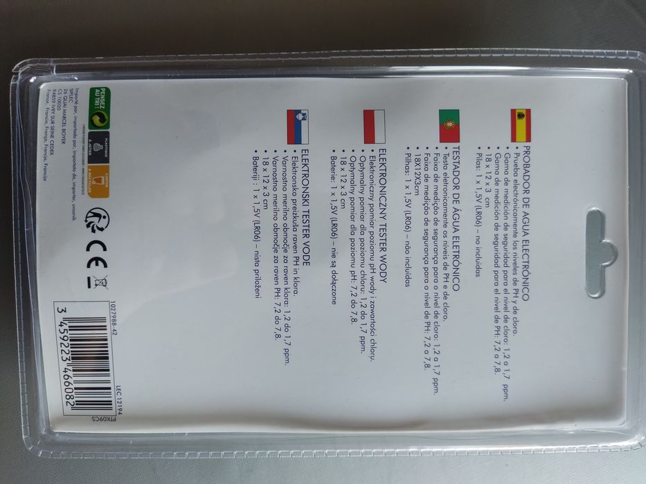 Medidor eletronico de qualidade da água pH e cloro piscina